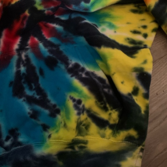 Exist tydi hoody vintage cotton psychedelic bold whimsical colours grunge comfy - Picture 4 of 13